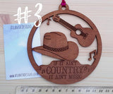 Engraved Country Hanging Decorations