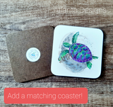 PERSONALISE ME! Sea Turtle Mug with Optional Coaster Upgrade