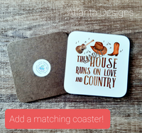 PERSONALISE ME! Country Music Home Mug with Optional Coaster Upgrade
