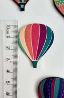 Hot Air Balloon Mini Magnets Set