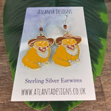 Cowboy Cat Earrings - Country Jewellery