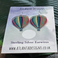 Hot Air Balloon Dangly Earrings
