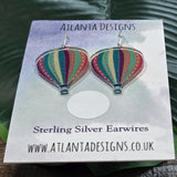 Hot Air Balloon Dangly Earrings