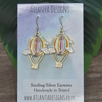 Hot Air Balloon Dangly Earrings