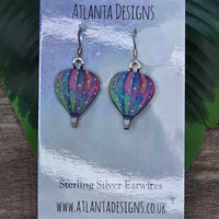 Hot Air Balloon Dangly Earrings