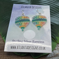 Hot Air Balloon Dangly Earrings