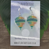 Hot Air Balloon Dangly Earrings
