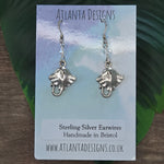 Stingray Manta Ray Dangly Earrings - Ocean Jewellery
