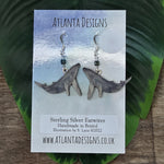 Humpback Whale Dangly Earrings - Ocean Jewellery