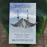 Humpback Whale Dangly Earrings - Ocean Jewellery