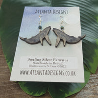 Humpback Whale Dangly Earrings - Ocean Jewellery