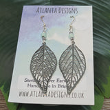 Large Leaf Dangly Earrings