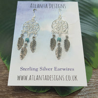 Dreamcatcher Dangly Earrings Country Jewellery