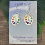 Paint Palette Dangly Earrings