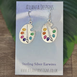 Paint Palette Dangly Earrings