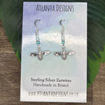 Bumble Bee Dangly Earrings