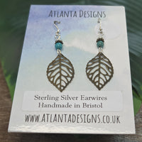 Leaf Dangly Earrings