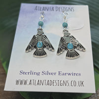 Western Eagle Dangly Earrings - Country Jewellery