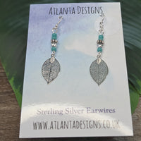 Leaf Dangly Earrings