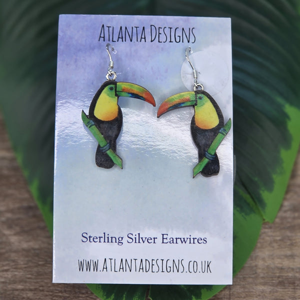 Toucan Dangly Earrings