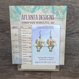 Hot Air Balloon Dangly Earrings