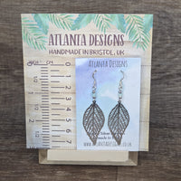 Large Leaf Dangly Earrings
