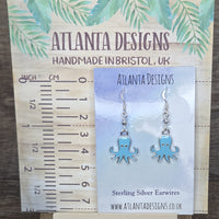 Octopus Dangly Earrings - Ocean Jewellery