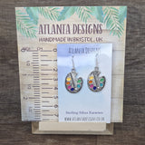 Paint Palette Dangly Earrings