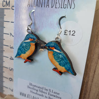 Kingfisher earrings