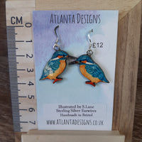 Kingfisher earrings