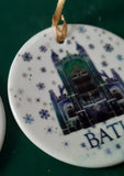 Bath Abbey - Ceramic Hanging Christmas Decoration