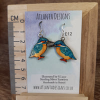 Kingfisher earrings