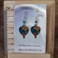 Hot Air Balloon Earrings - Tropical Flowers