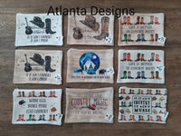Country Makeup Bags - Illustrated Gifts
