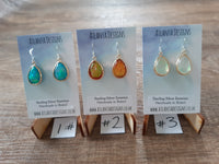 Iridescent Drop Earrings/ Necklaces