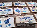 Illustrated Plaques - Diving & Sealife