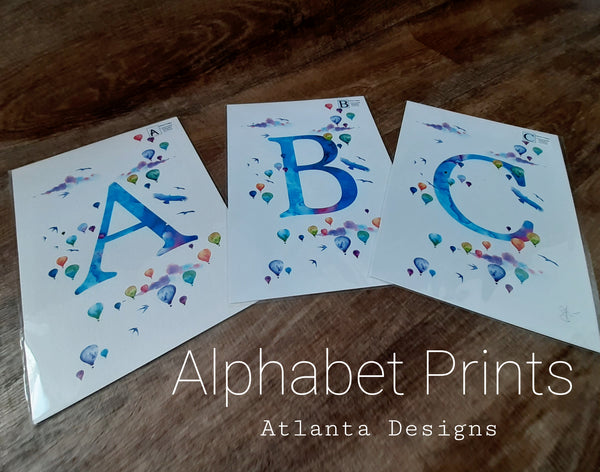 Hot Air Balloon - A4 Alphabet Prints