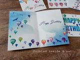 Hot Air Balloon Birthday Cards