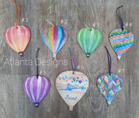Hot Air Balloon Wooden Hanging Decorations