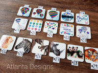 Illustrated Coasters -Animals, Balloons & Scuba Diving