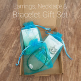 Jewellery Gift Sets - Charm Earrings, Necklace & Bracelet