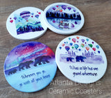 Over 190 Designs! Ceramic Custom Made Coasters - GBF