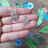 Snowflakes - Christmas Charm Earrings