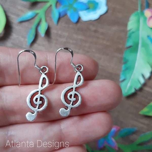 Treble Clef - Country Music Charm Earrings