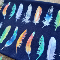 Tropical Feathers Makeup Bag