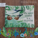 Tropical Sloths Makeup Bag