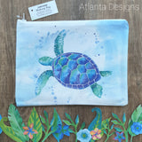 Sea Turtle - Scuba Diving & Ocean Themed Makeup Bag