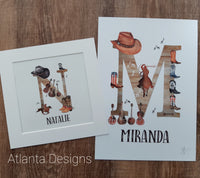 PERSONALISE ME! Add a Name - Country Alphabet Prints