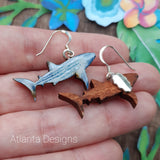 Whale Shark - Scuba Diving Jewellery - Earrings or Necklace