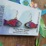 Pink Parrotfish - Scuba Diving Jewellery - Earrings or Necklace